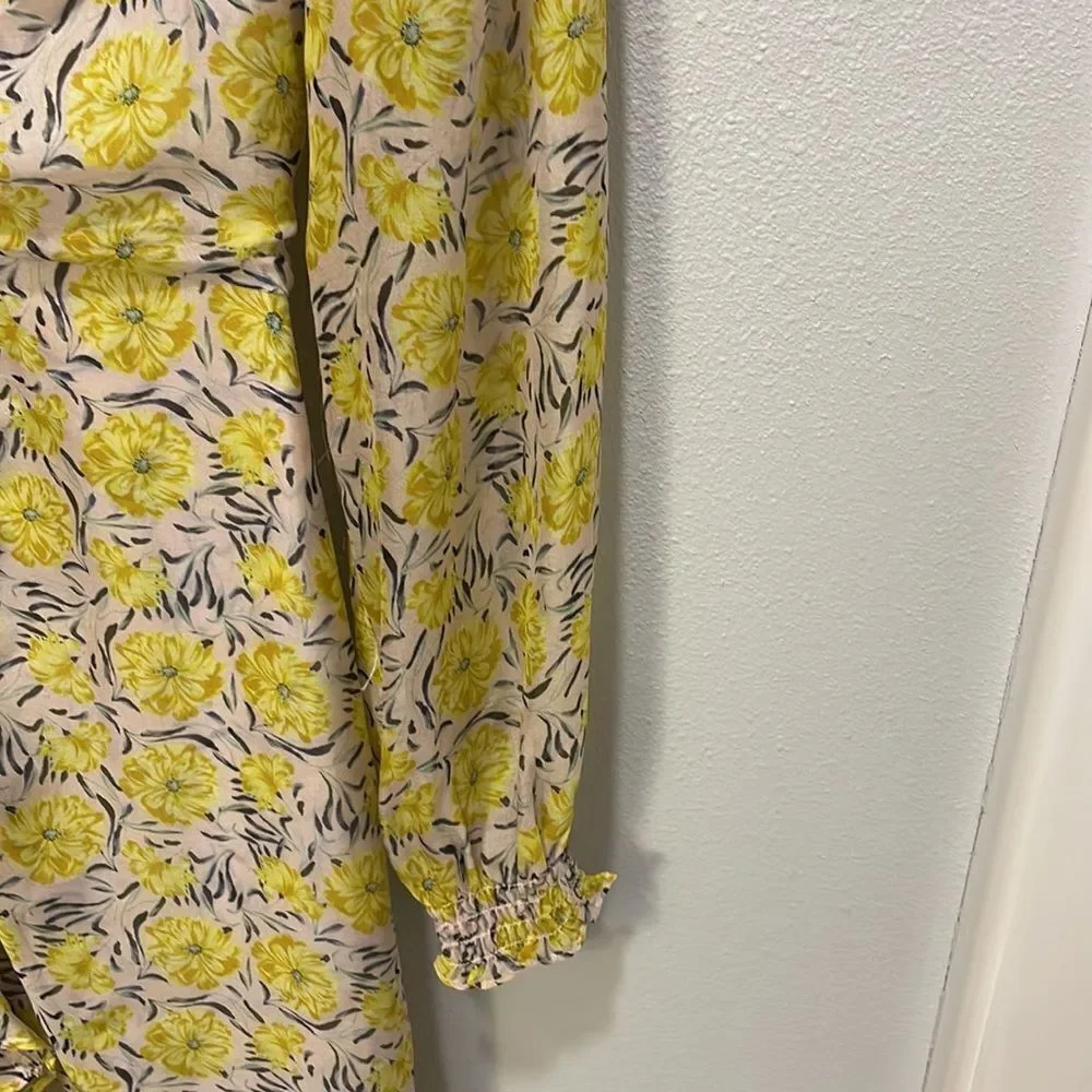 Intermix woman’s yellow flower long sleeve dress - Picture 11 of 11